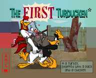 Artzilla Daffy_Duck Foghorn_Leghorn Looney_Tunes Thanksgiving Turkey featured_image // 2555x2056 // 2.1MB // png