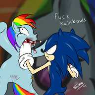 Friendship_is_Magic My_Little_Pony PherociousEso Rainbow_Dash Sonic_Team Sonic_the_Hedgehog crossover // 1280x1280 // 487.2KB // jpg