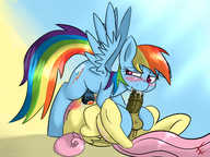 Cradeelcin Fluttershy Friendship_is_Magic My_Little_Pony Rainbow_Dash // 1280x960 // 1.4MB // jpg