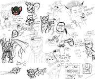 Chuck_E_Cheese Cthulhu Fara_Phoenix Fox_McCloud Hank_Hill King_of_the_Hill Mordecai Oregon_Trail Regular_Show Rigby Star_Fox Wolf_O'Donnell mascots tagme // 2400x2000 // 1.3MB // png