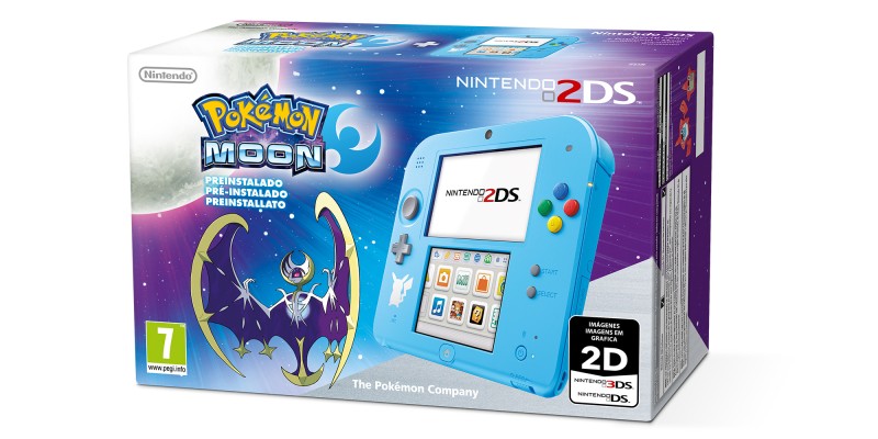 Nintendo 2DS Special Edition + Pokémon Luna