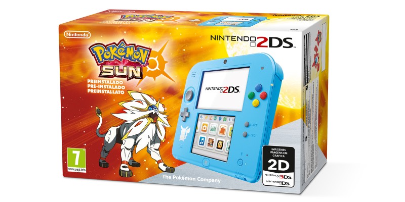 Nintendo 2DS Special Edition + Pokémon Sol