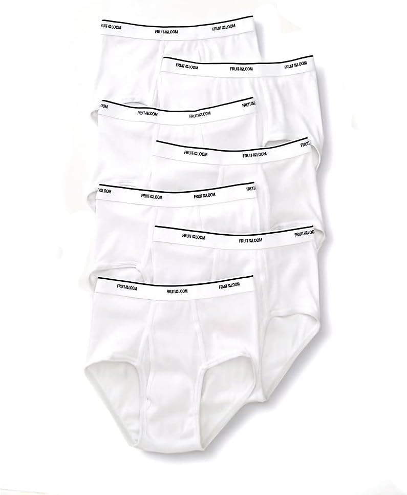 Fruit of the Loom Men's Basic White Brief Multipack