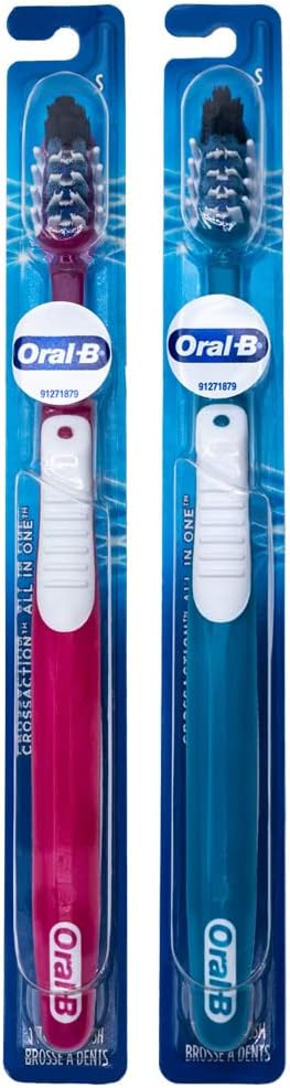 Oral-B Pro-Health All-in-One CrossAction Toothbrush, 35 Soft (Colors Vary) - Pack of 2