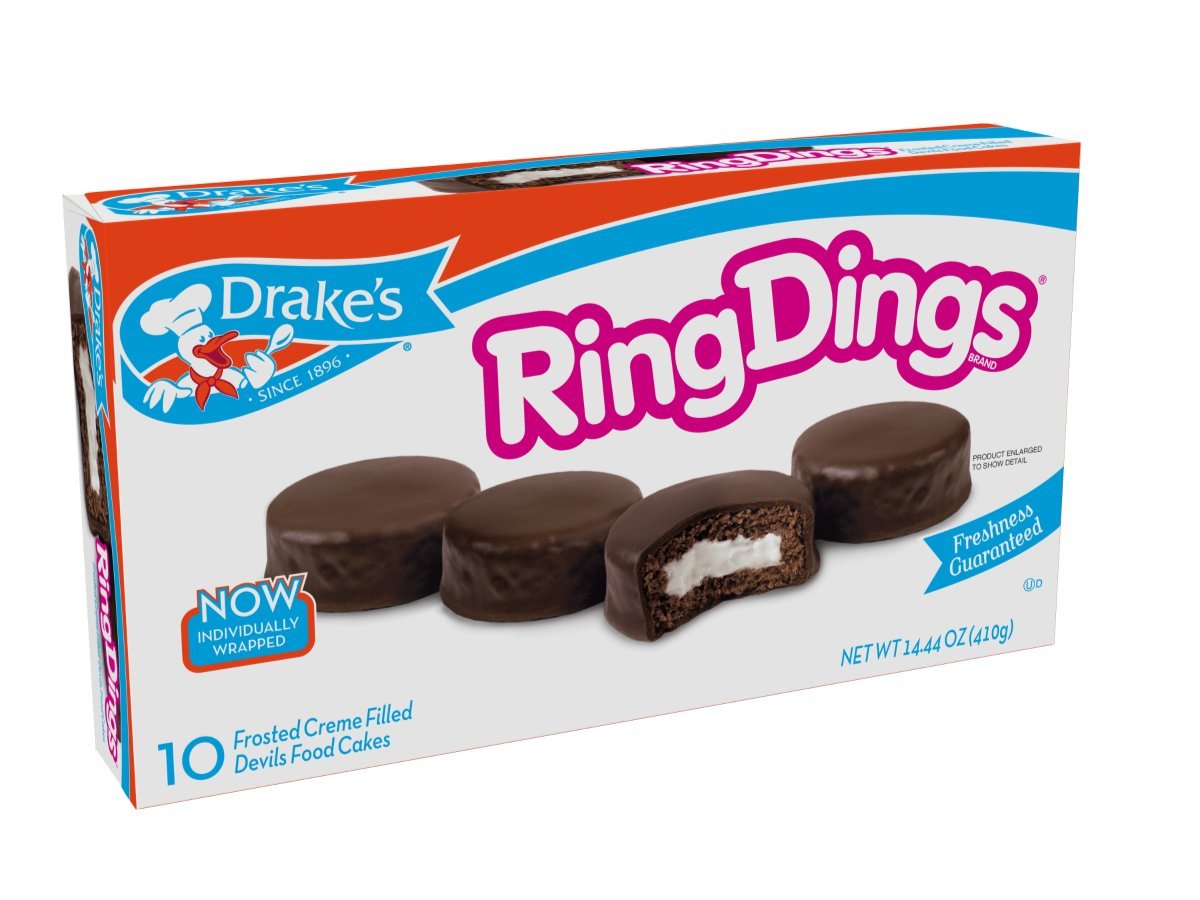 Drake's Ring Dings Club Pack 28. 19 oz, 20 Ct