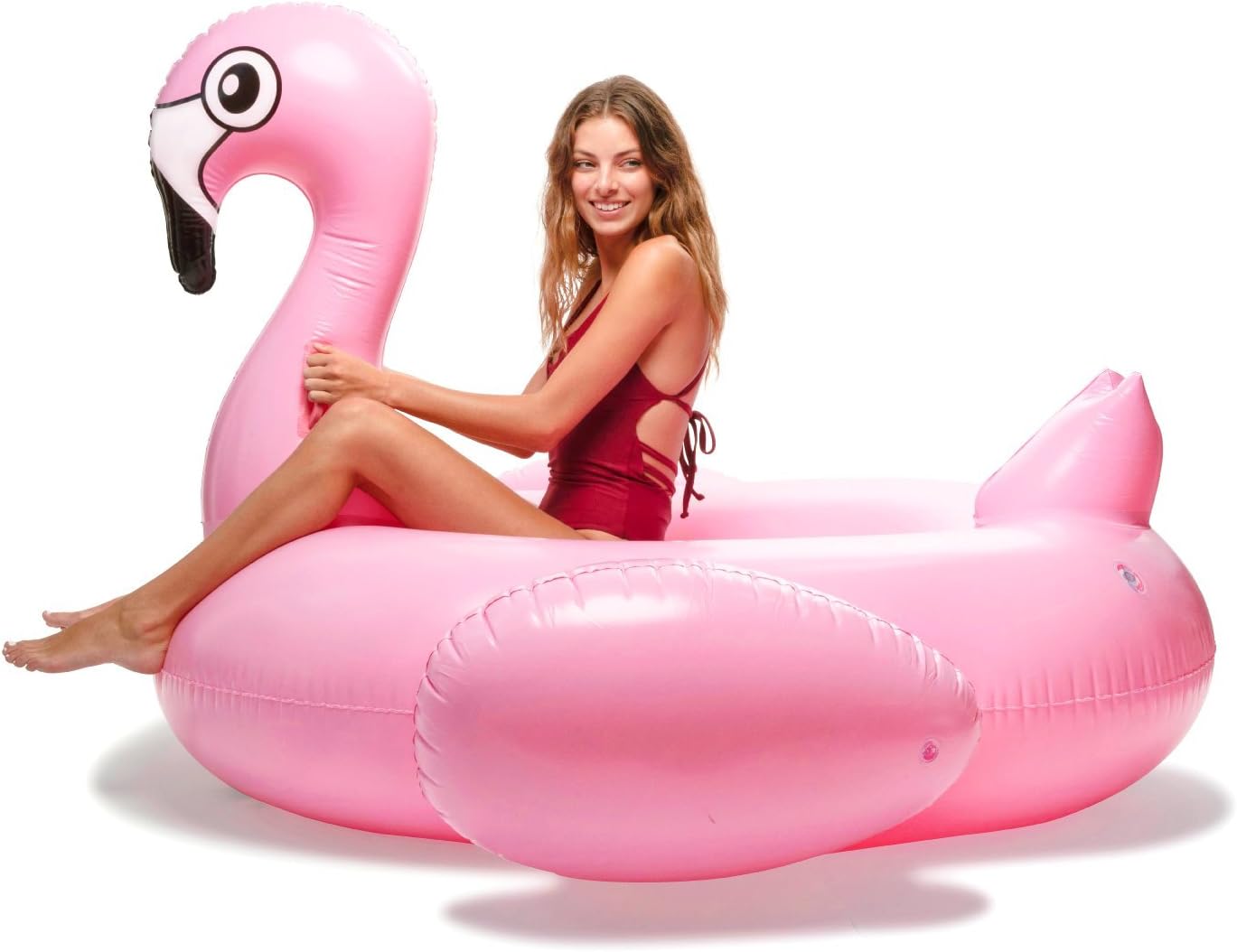Floatie Kings: Ride-On Flamingo Pool Float - Giant Premium Inflatable