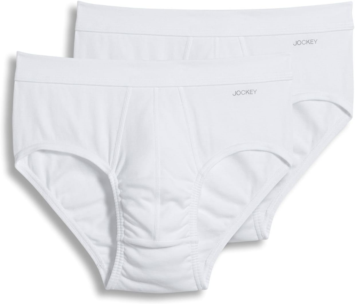 Jockey Men's Underwear Seamless Waistband Brief - 2 Pack