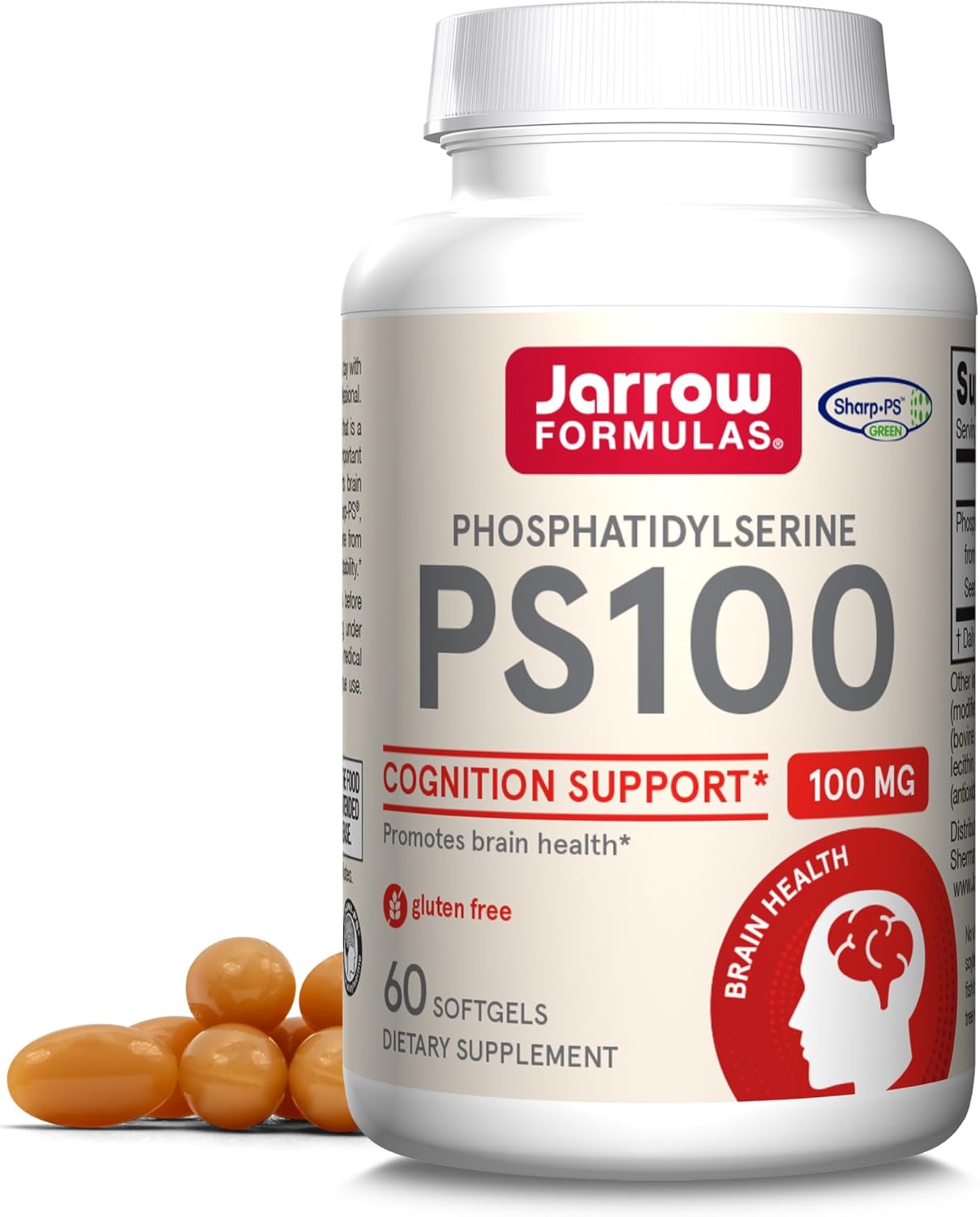 Jarrow Formulas - PS-100 Phosphatidylserine 100 mg. - 60 Softgels