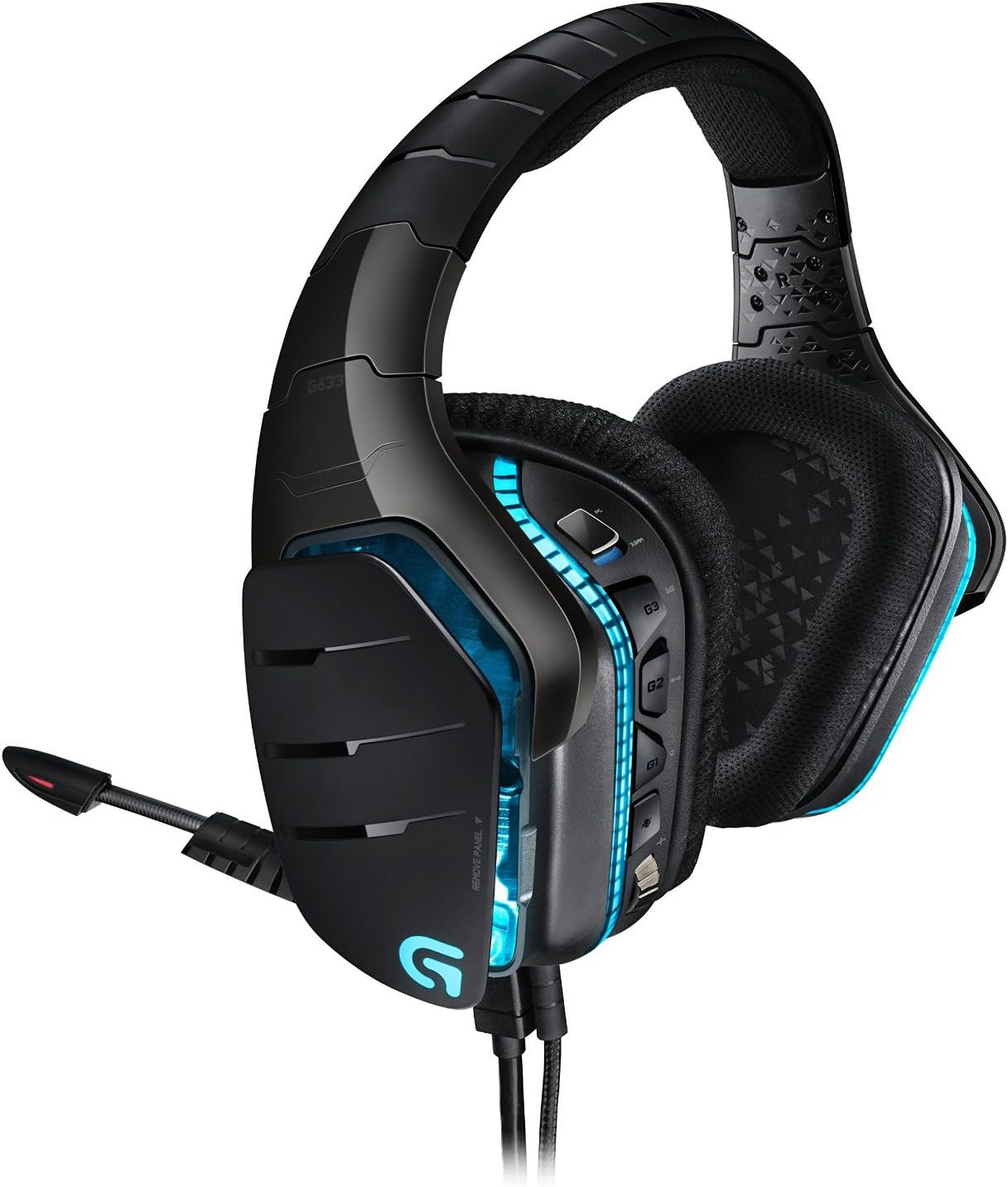 Logitech G633 Artemis Spectrum – RGB 7.1 Dolby and DTS Headphone Surround Sound Gaming Headset – PC, PS4, Xbox One, Switch, and Mobile Compatible – Exceptional Audio Performance – Black