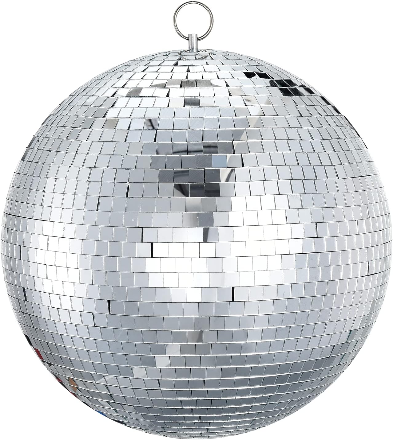 Mirror Disco Ball Sumono 12 Inch Mirror Ball Lightning Ball with Hanging Ring for DJ Club Stage Bar Party, Wedding Holiday Decoration