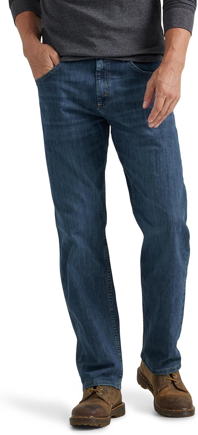 Wrangler Authentics Mens Classic 5-Pocket Relaxed Fit Flex Jean