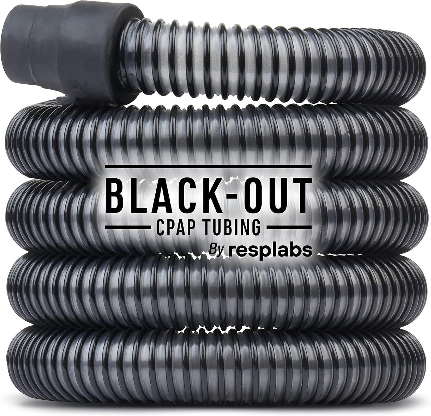 resplabs CPAP Hose | Perfect Fit Replacement Tubing for All CPAP Machines | 6ft Standard 22mm, Black-Out