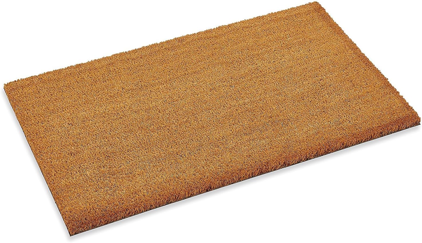 Kempf Custom Cut 1/2" inch Thick Coco mat with Vinyl Backing, Great for recessed Area entrances (3' x 6')