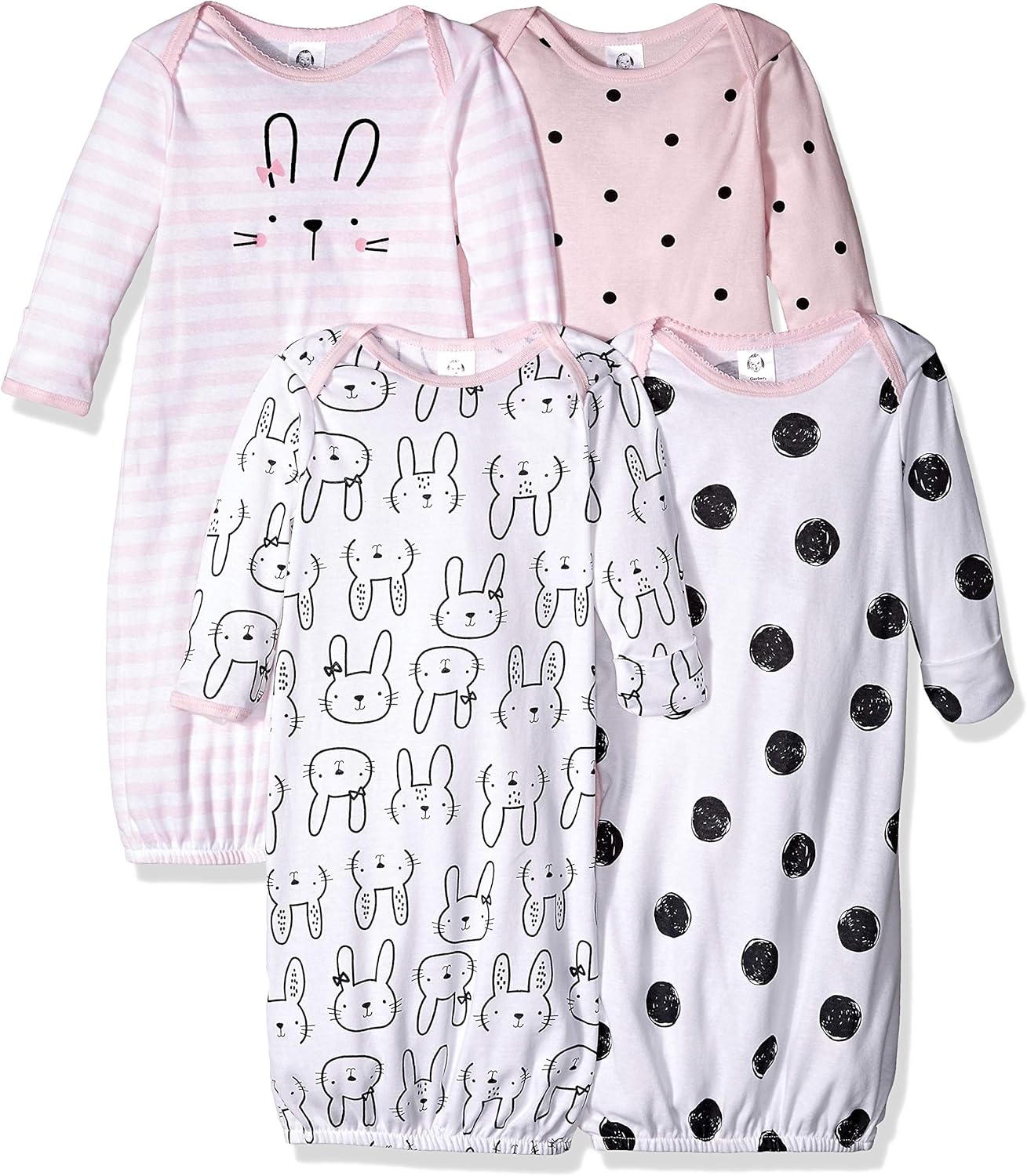 Gerber baby-girls 4-pack Sleeper Gown